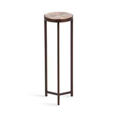 Eveland Round Metal Drink Table