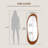 Asymmetrical Full-Length Wall Mirror with Wood Frame-1973234385