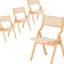 Chaises pliantes polyvalentes pour la cuisine et la salle à manger, de 2 avec sièges bien rembourrés, style tendance, style bohémien fusion méditerranéen, économie d'espace en bois fait, pratique et confortable