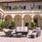Teak 5 - Person Patio Conversation Sets with Cushions