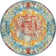 Hartell Oriental Blue/Orange/Red Area Rug