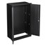 Armoire de rangement pliable avec séparateurs réglables, portes verrouillables, rangement en métal noir à porte à ressort, tablette, serrures exquises, facile à assembler-1890765955