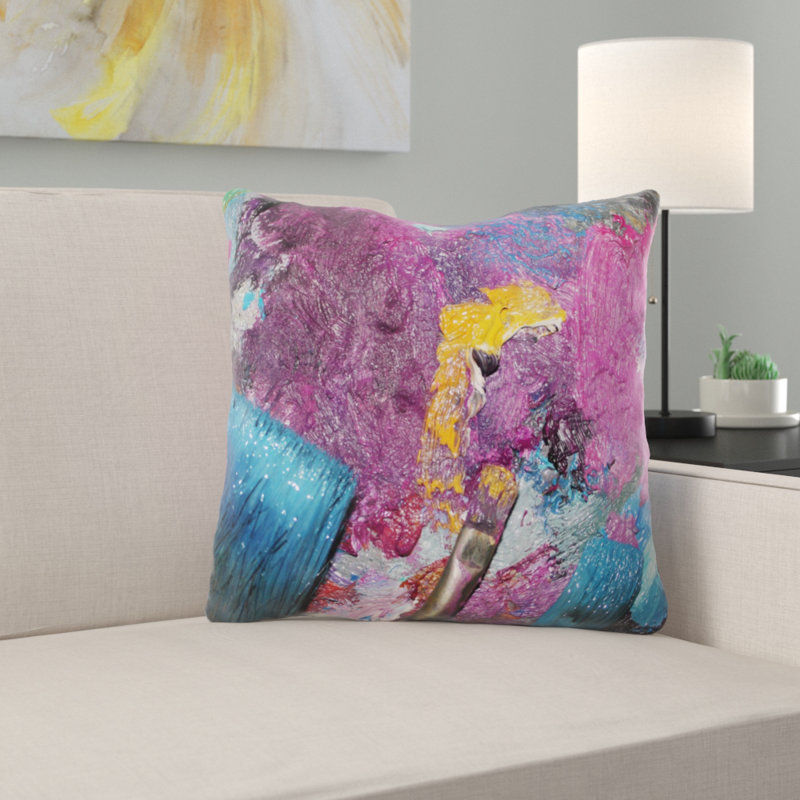 Marriott Floral Outdoor Reversible Throw Pillow, Microsuede, Indoor