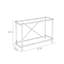 Console moderne en verre transparent