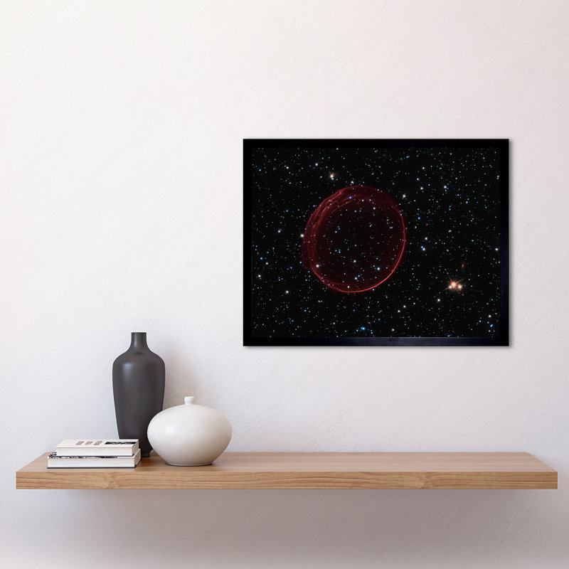 Hubble Space Supernova Bubble SNR 0509 Holiday Ornament - Single Picture Frame Print