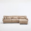 Canapé modulaire modulaire, canapé Cloud, canapé en L avec repose-pieds mobile, sièges profonds modernes pour le salon, canapé 3 places surdimensionné, canapés confortables en flanelle pour chambre à coucher, 5 coussins-129241382