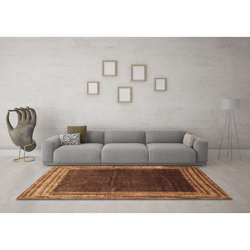 Margaretmary Performance Oriental Indoor Rug, Square 4'