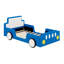 Race Car-Shaped Platform Bed With Decorative Wheels-68768333