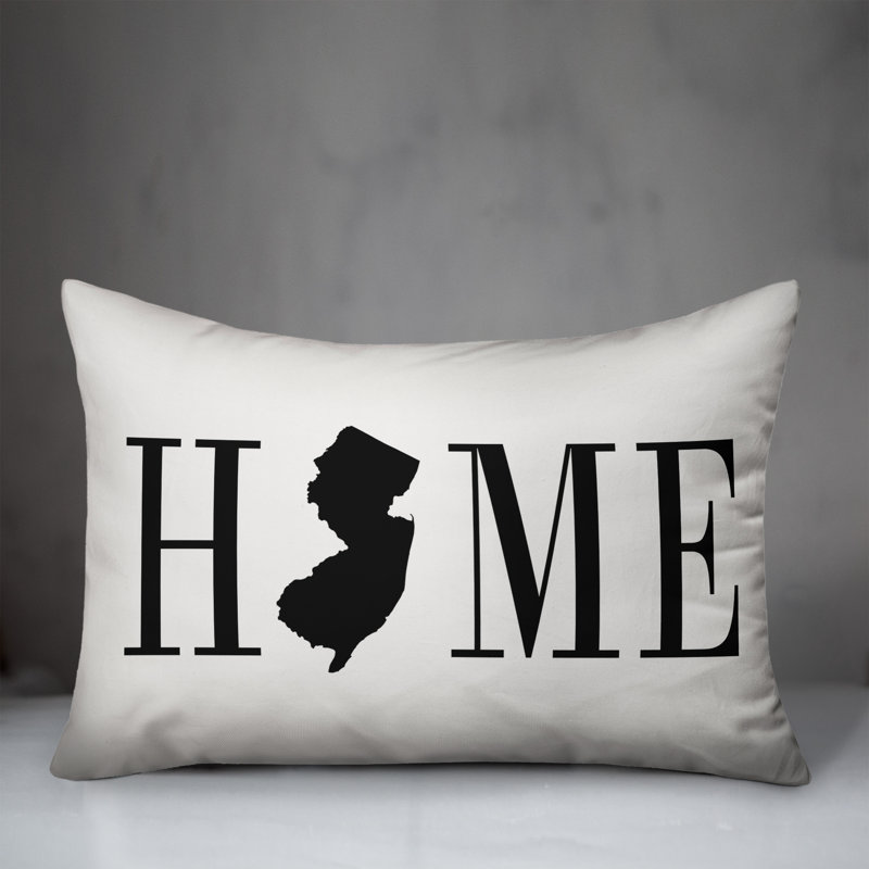 Alabama Home State Indoor/Outdoor Lumbar Pillow, New Jersey