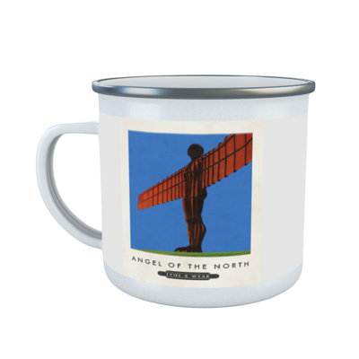 Braun Enamelware Coffee Mug