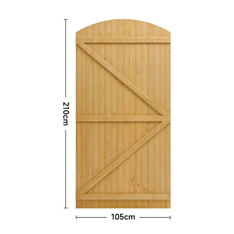 Gate Fencing with 1, Yellow, 210cm H x 105cm W x 4cm W