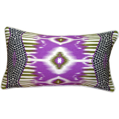 Electric Ikat Lumbar Pillow