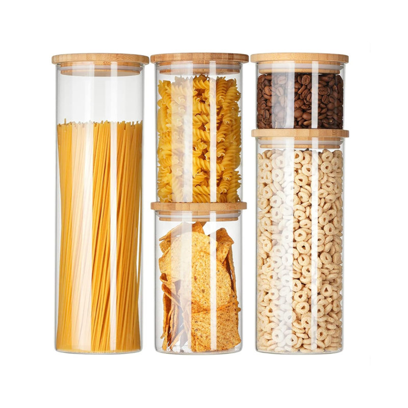Genicook 5 Piece Kitchen Canister Set