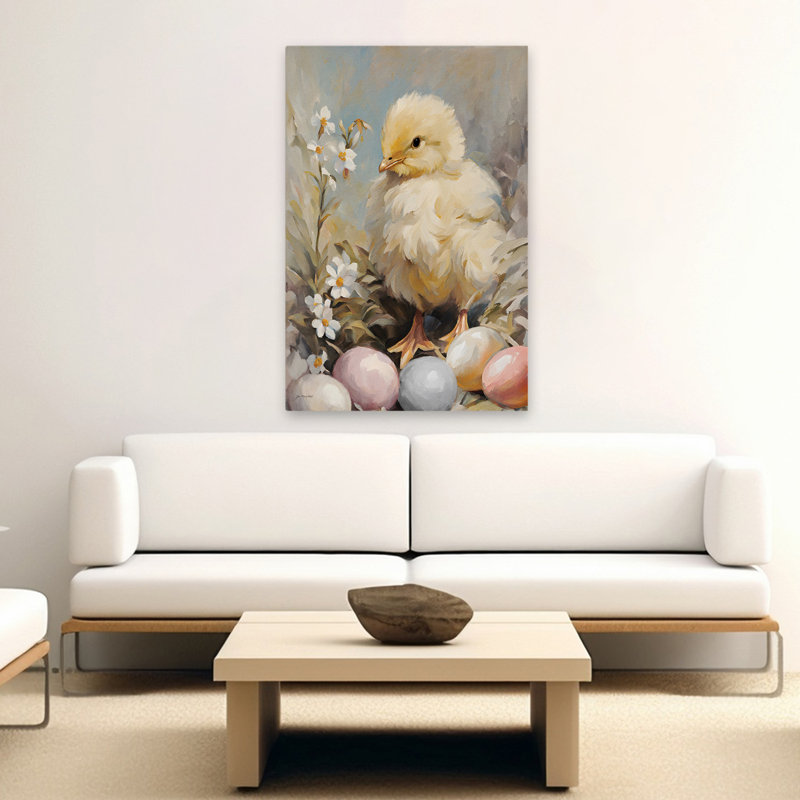 Henrietta - Art contemporain, oiseaux, faune, H 40 po x l 60 po