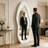 Ivory "Minimalist" Irregular Full-Length Mirror — 63×24 Inches; Soft Flannel-Wrapped Frame; Wall-Mountable Or Leaning (With Stand); Home Dressing Mirror-753980338