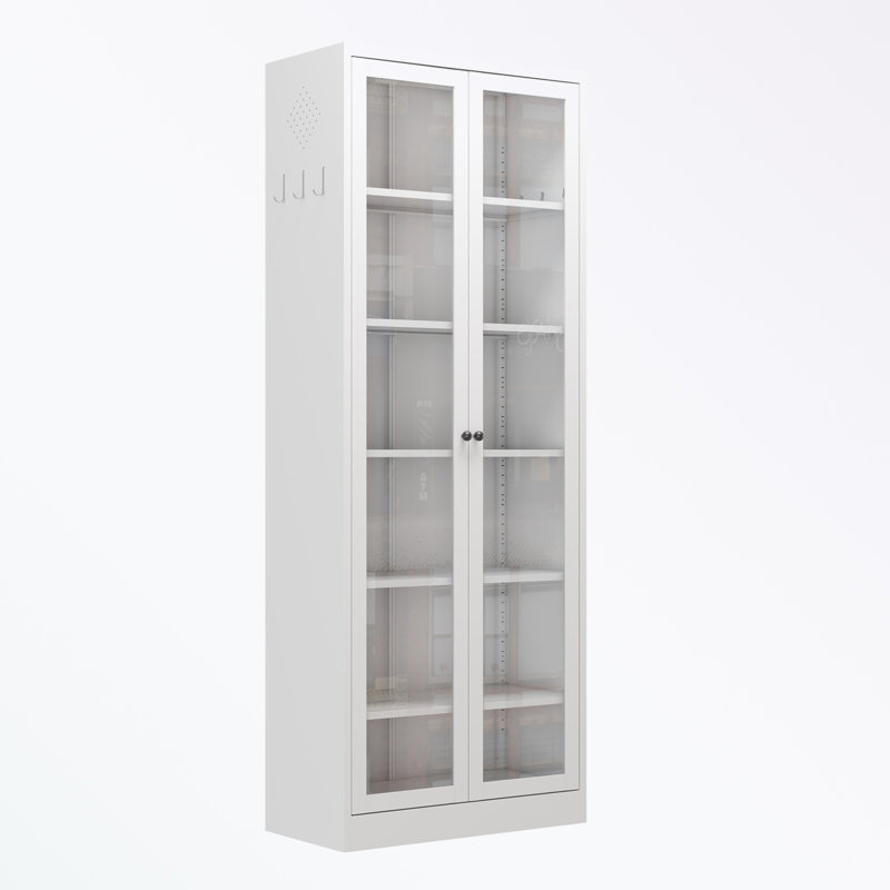 Accent cabinet with double glass doors