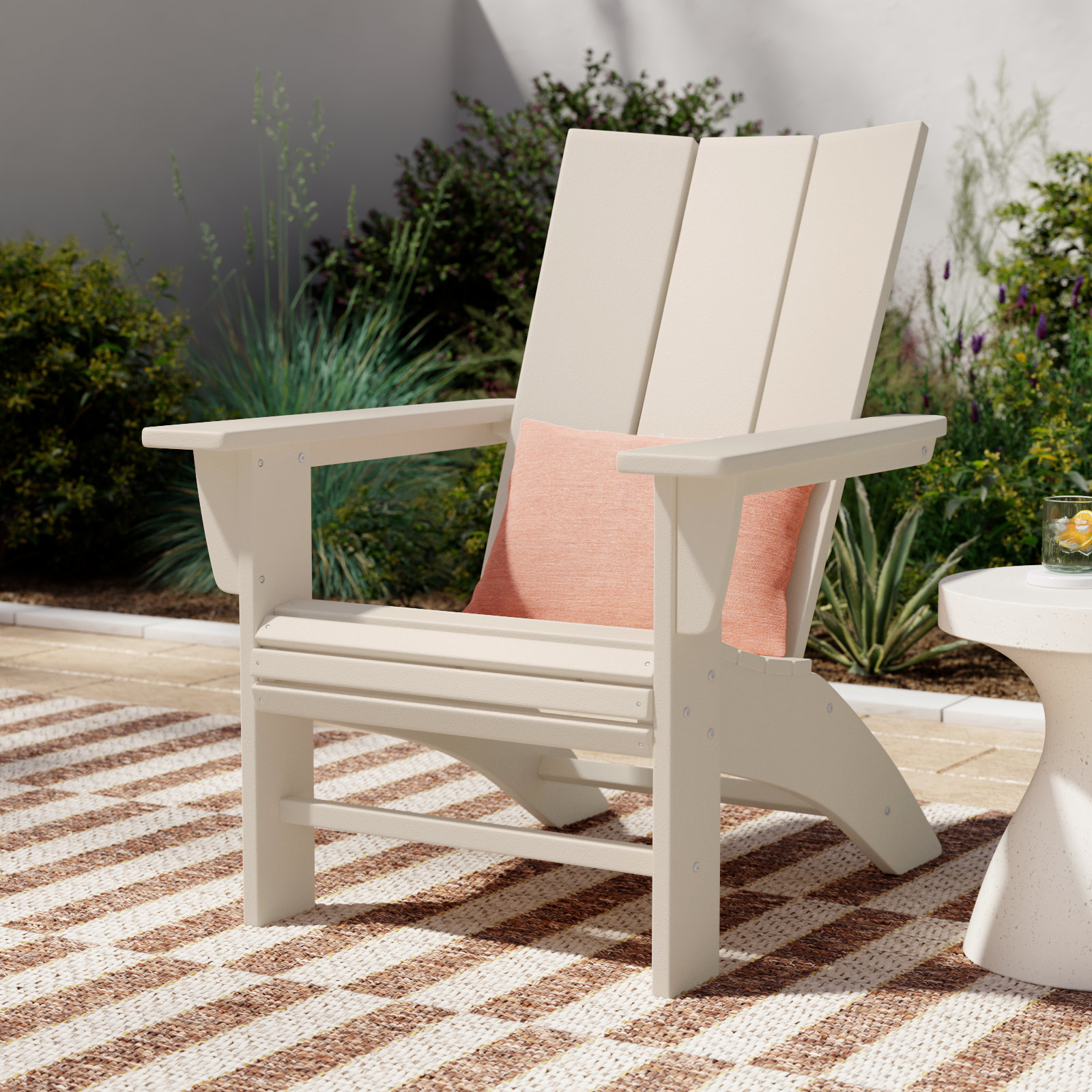 POLYWOOD® Modern Adirondack Chair, Sand