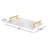 White Marble and Brass Serving Tray