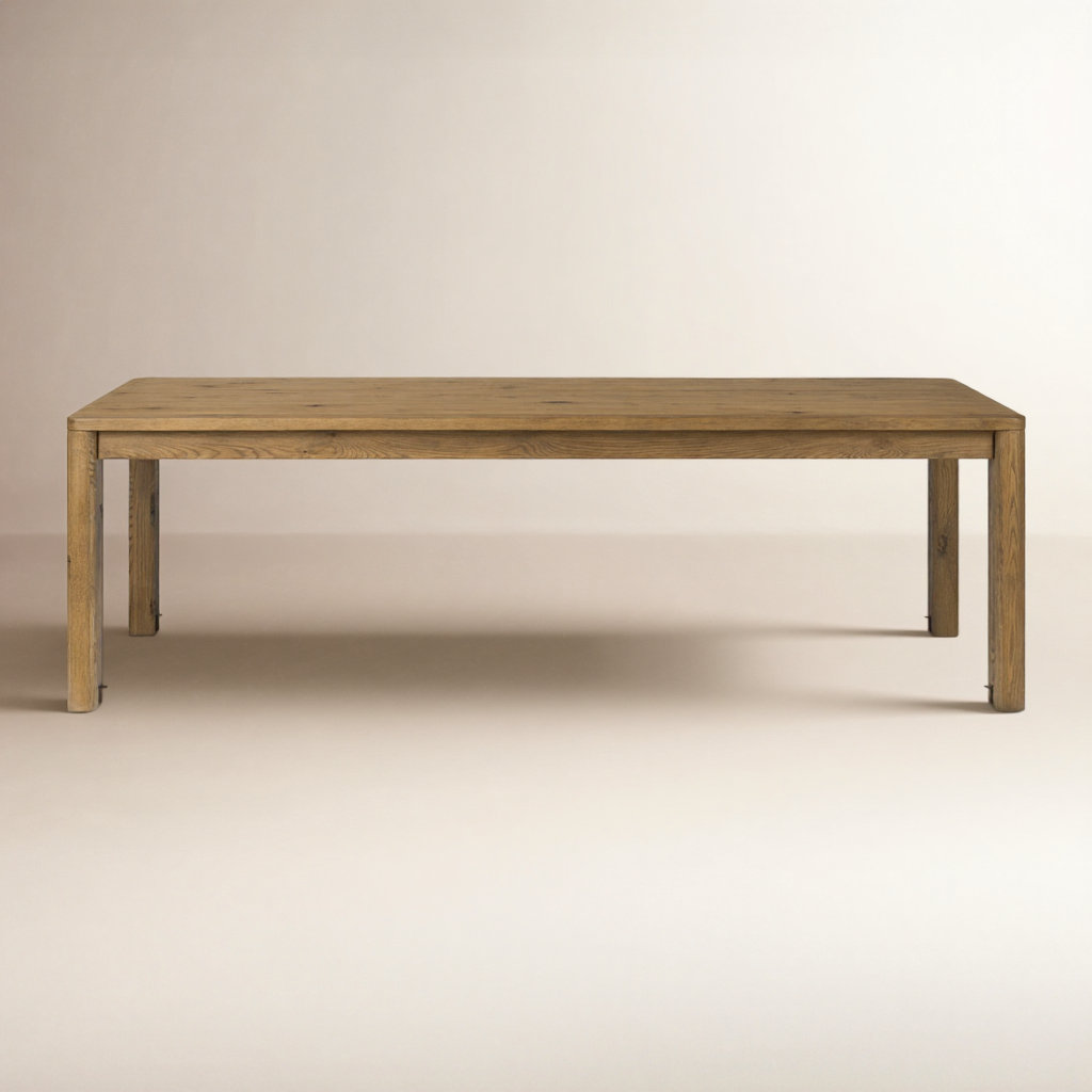96'' Extendable Dining Table, Resawn Worn, 30'' H x 96'' W x 96'' D