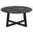 Enlow Black Round Marble-like SmartTop Coffee Table