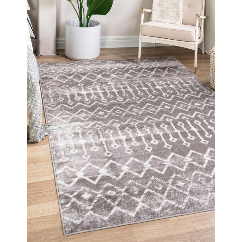 Amrjeet Geometric Indoor Rug, Rectangle 9' x 12'