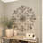Metal Scrolled Medallion Fleur De Lis Brown Wall Decor