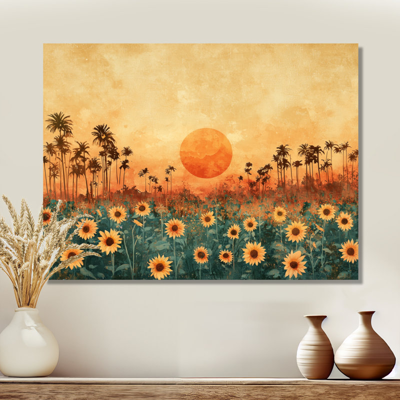 Dovid - Floral Wall Art, H 12 po x l 20 po, Toile tendue, Ne s’applique pas