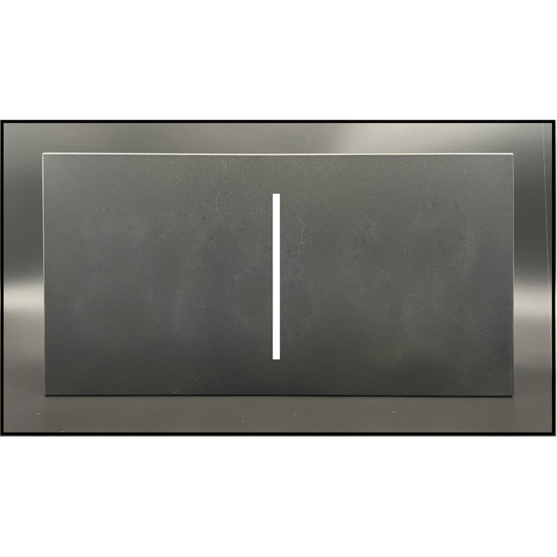 Panneau d'adresse en aluminium illuminé, Noir