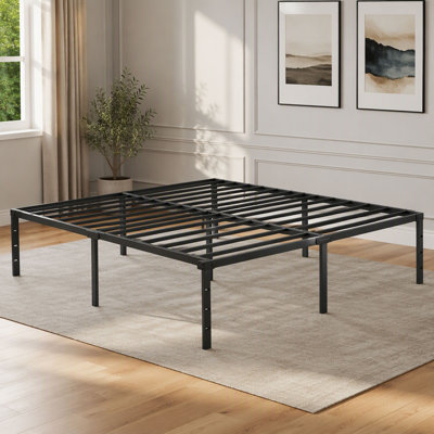 Bed Frame , Heavy Duty Metal Bed Frame , Quick & Easy Assembly, No Noise