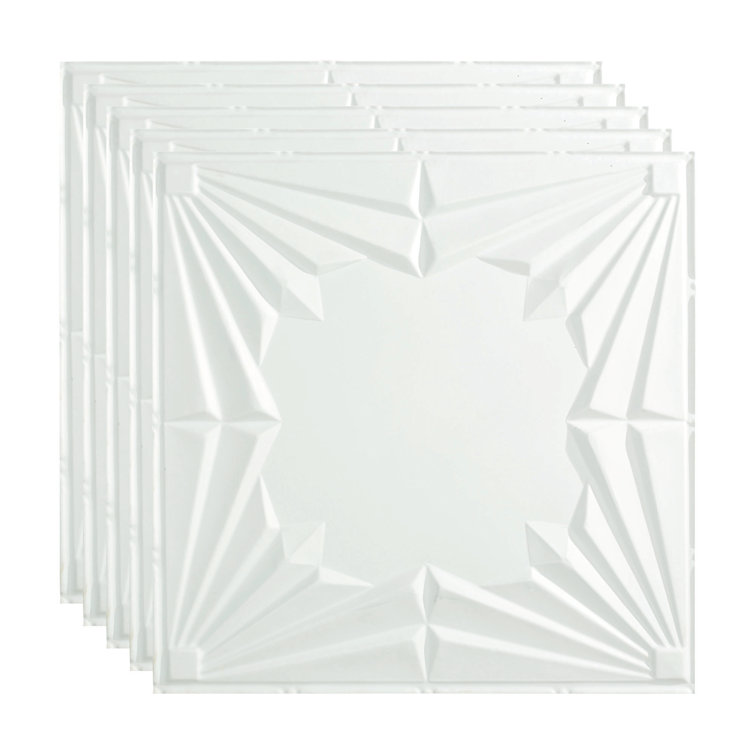 24'' L x 24'' W Textured Vinyl Drop-In Ceiling Tile