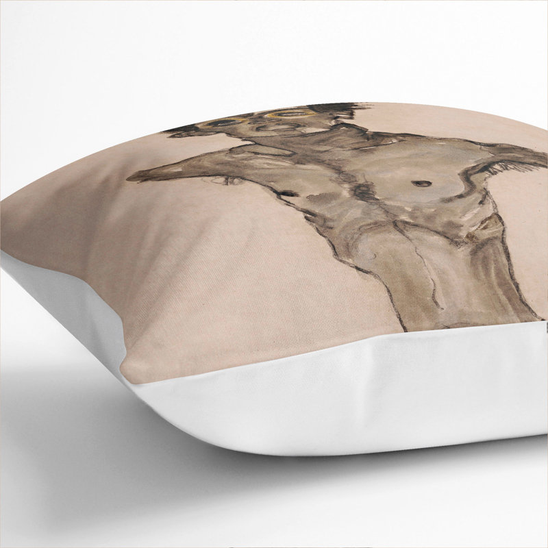Square Cushion, White, 40cm H x 40cm W x 15cm D