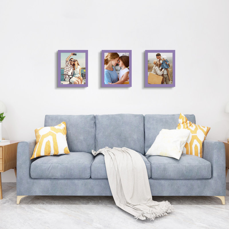 Collage Picture Frame, Set of 3, Purple, 8" W x 10" H