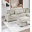 Canapé modulaire réversible en velours côtelé Camel