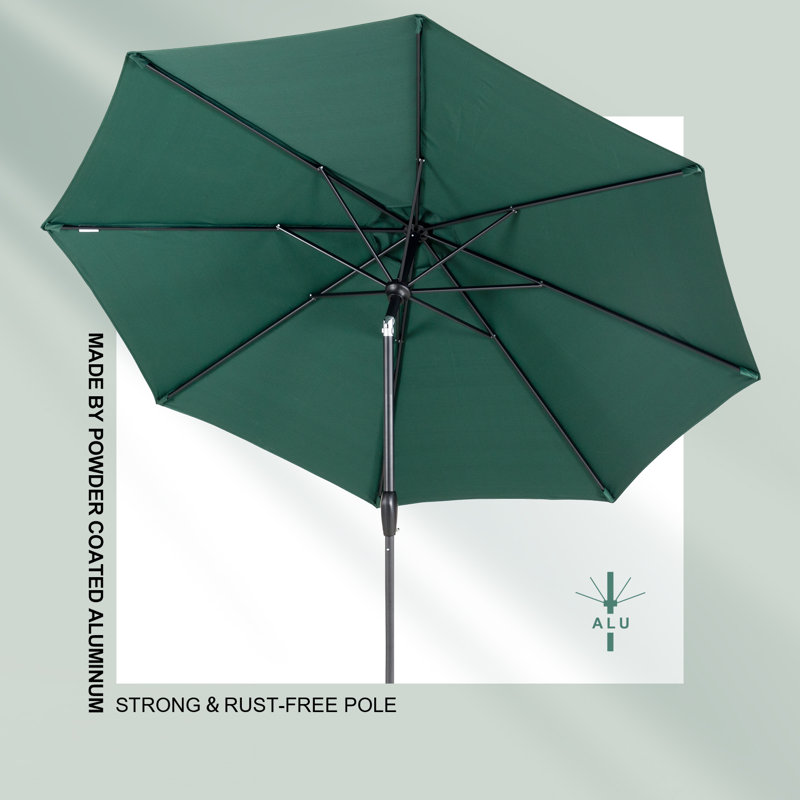 Parasol de marché 9 pi Lagunitas, Vert forêt