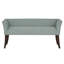 Banc rembourré bleu sarcelle