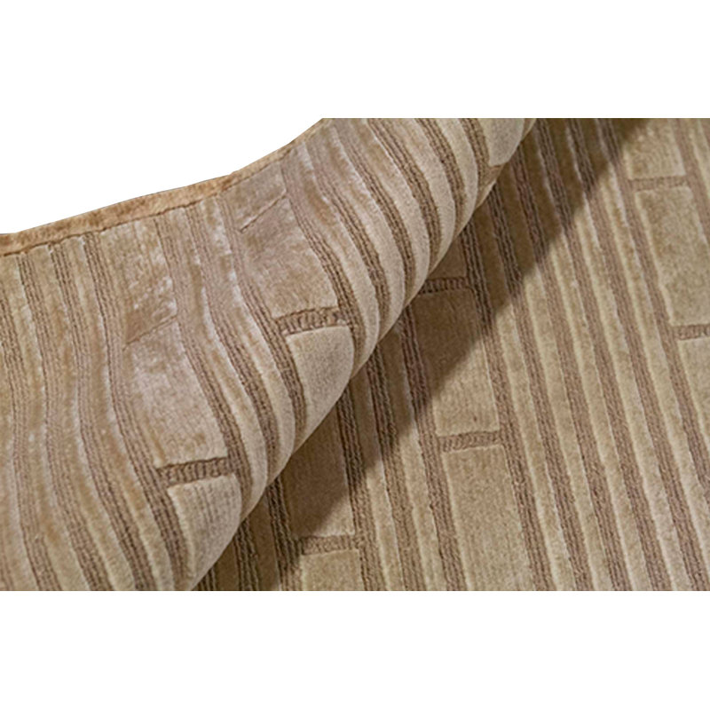 Tapis beige noué à la main de haute qualité