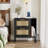 Bennye 21.65'' W Nightstand with Storage and Built-In Outlets,Rattan  Nightstand