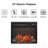 Ultra Thin Electric Fireplace Insert With Realistic Flame, Log Set, Remote Control, And Overheating Protection