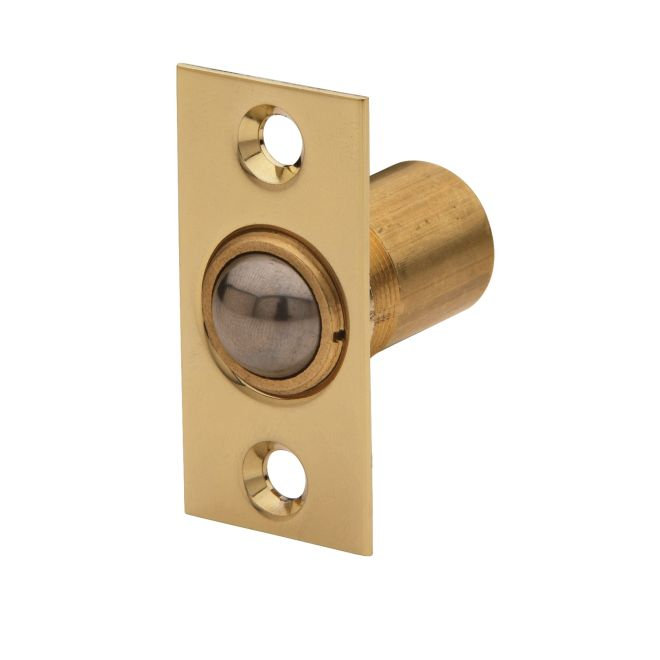 Adjustable Ball Catch for Door, Lifetime Polished Brass