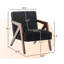 Chaise d'appoint Mid-Century moderne avec structure en bois-133653541