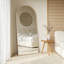 Très grand miroir de plancher arqué en métal pleine longueur avec support, miroir mural ou incliné pour chambre à coucher, salle de gym à domicile, salon, entrée-1200067757-1200067744