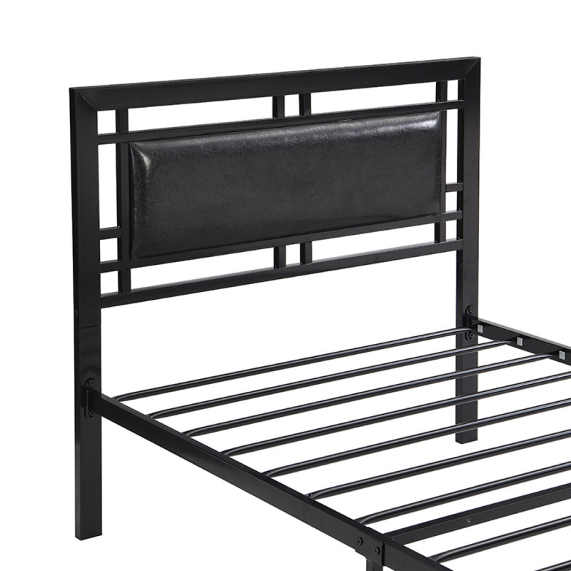 Structure de lit en métal robuste, style moderne et confort pour toute chambre à coucher