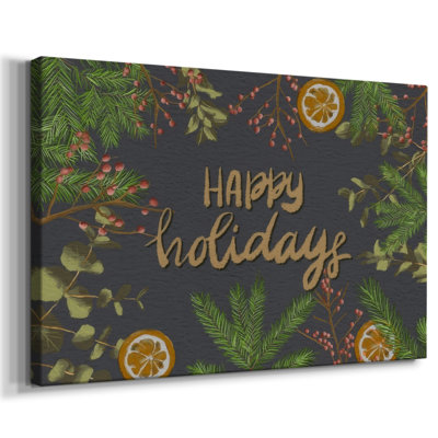 Holiday Sentiment II -Gallery Wrapped Cavas