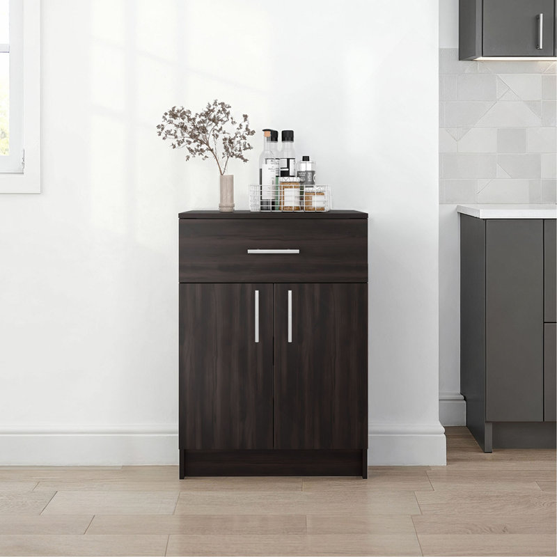 Armoire garde-manger H 33 po avec tiroir supérieur, portes doubles et tablettes intérieures