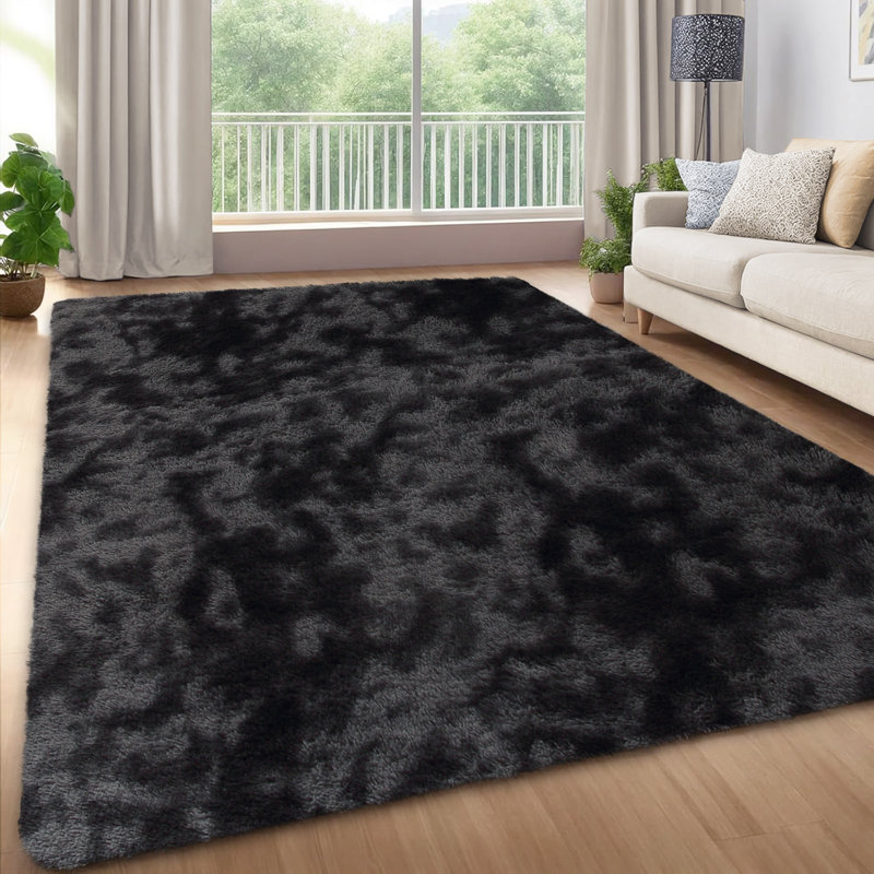 Shag Area Rugs Tie-Dyed Plush Fuzzy Rugs for Living Room, Ultra Soft Fluffy Furry Rugs for Bedroom, Indoor Carpet Nursery Rugs for Kids Room Home Decor
