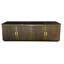 79in Large Brass Cabinet with Marble Top