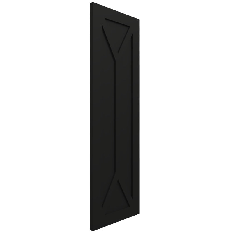 Volets EnduraCore Composite San Carlos, L 12 po, H 26 po, Noir