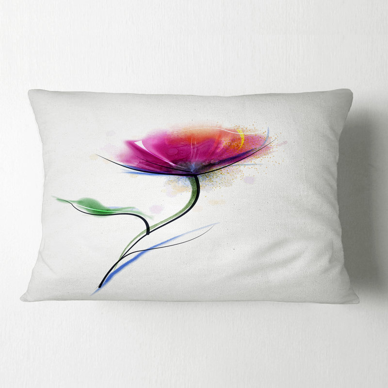 Dessin à l'aquarelle à motif floral