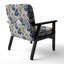 Chaise d'appoint florale Cobalt-6885404