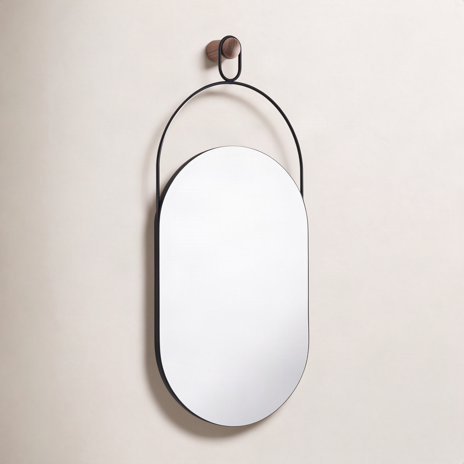 Espejo Eslabon 12" Mirror, Black